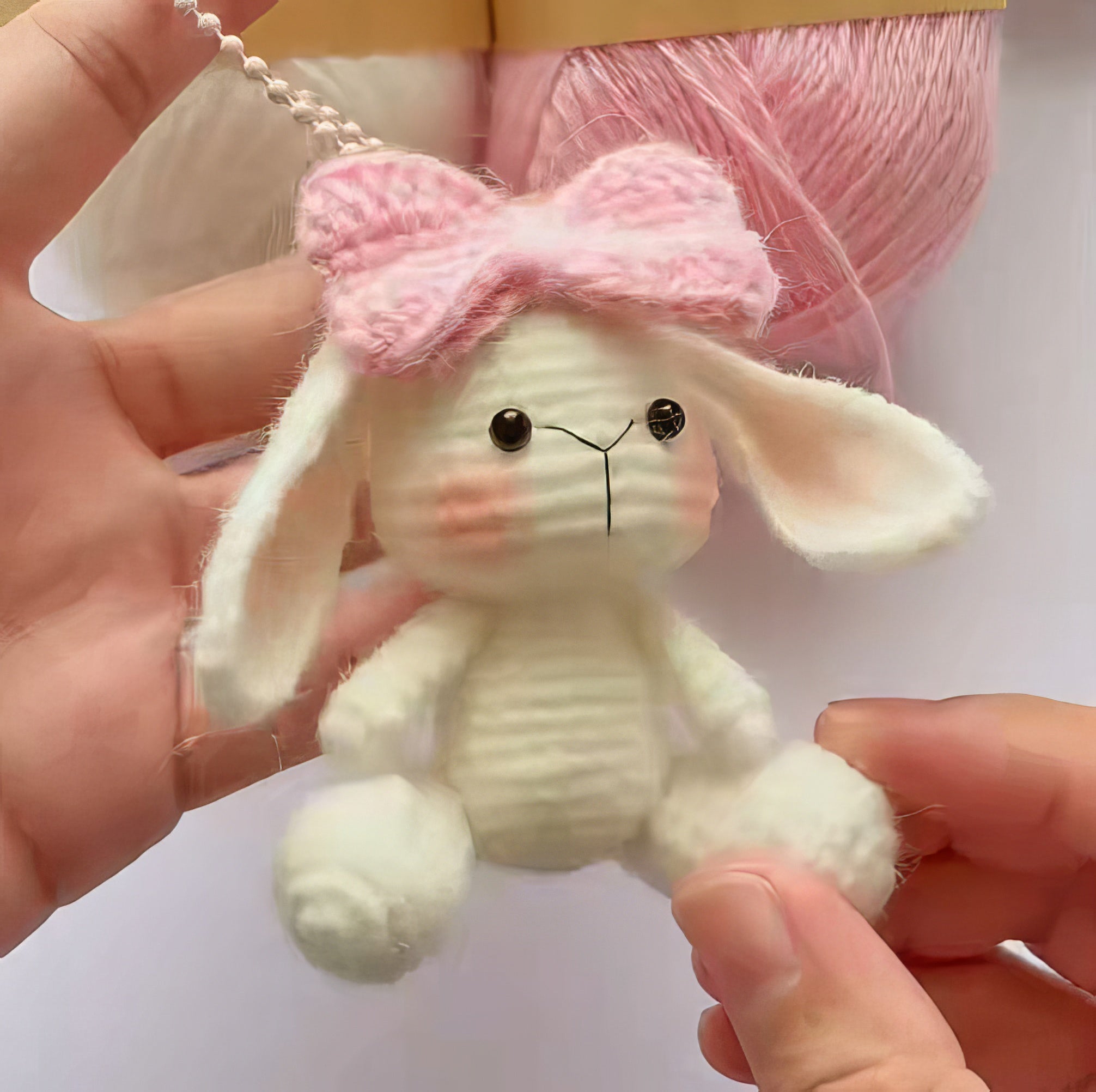 Little Rabbit With a Bow Crochet Pattern | PDF + Video Tutorial