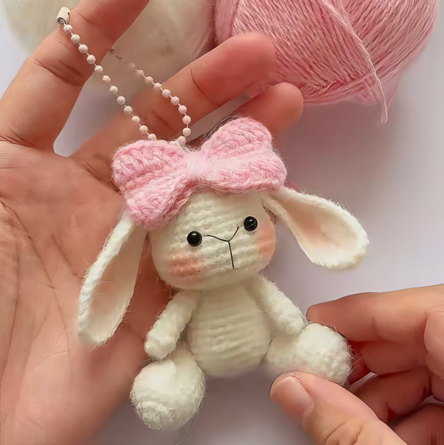 Little Rabbit With a Bow Crochet Pattern | PDF + Video Tutorial