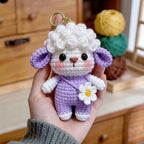 Handmade Crochet Sheep Plush | Cute Lamb Amigurumi Doll | Kawaii Sheep Stuffed Animal