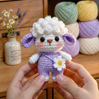 Sheep Amigurumi Keychain Crochet Pattern PDF | Cute Lamb Keychain Pattern