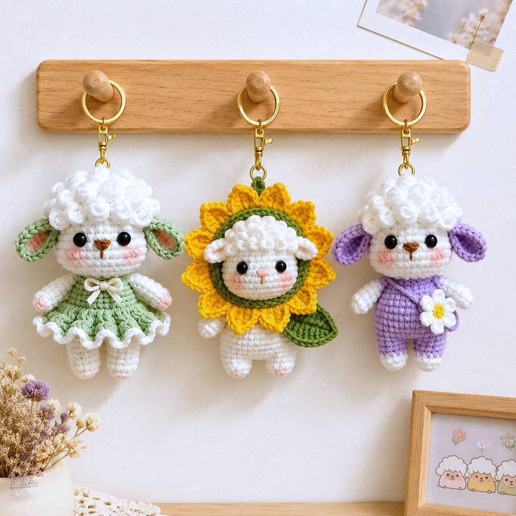 Sheep Crochet Pattern Bundle PDF | 3 Cute Sheep Amigurumi Patterns