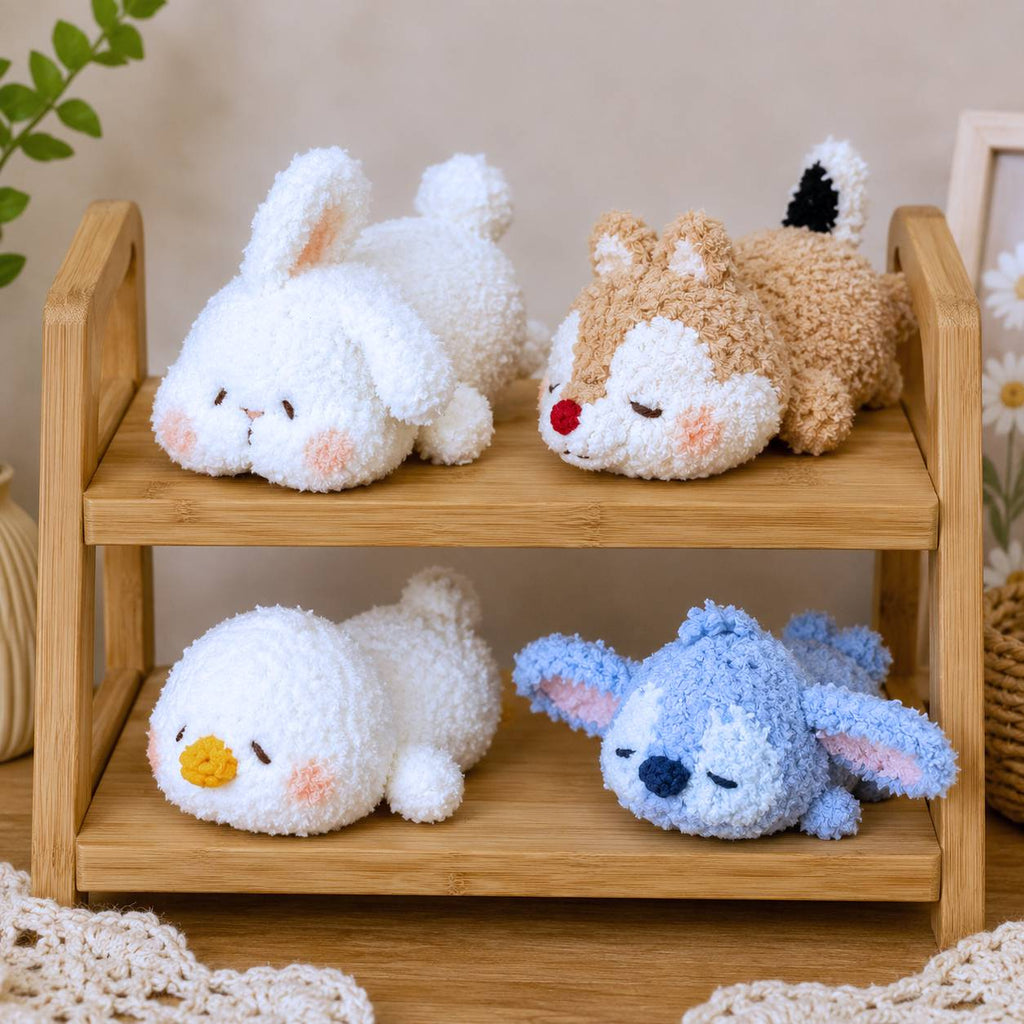 Bundle -  9 Sleeping Animal Crochet Pattern PDF | Cute Plush Amigurumi Collection