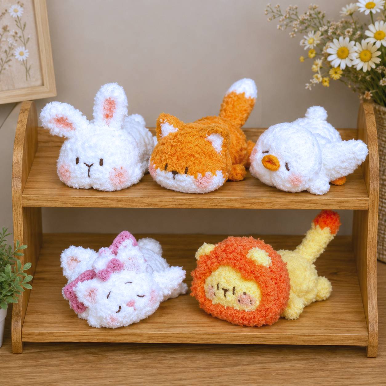 Bundle -  9 Sleeping Animal Crochet Pattern PDF | Cute Plush Amigurumi Collection