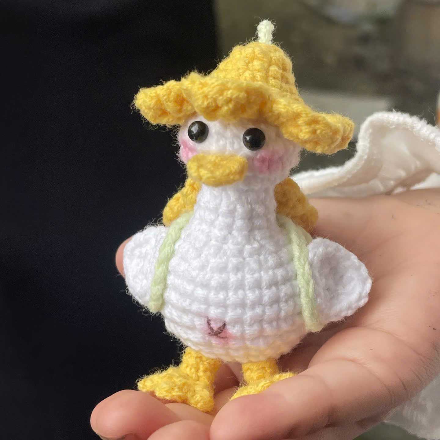 Cute Duck with Sun Hat Amigurumi Crochet Pattern PDF for Beginner