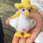 Cute Duck with Sun Hat Amigurumi Crochet Pattern PDF for Beginner