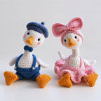 Swan Couple Crochet Pattern PDF – Cute Amigurumi Swan Couple - Digital PDF Pattern
