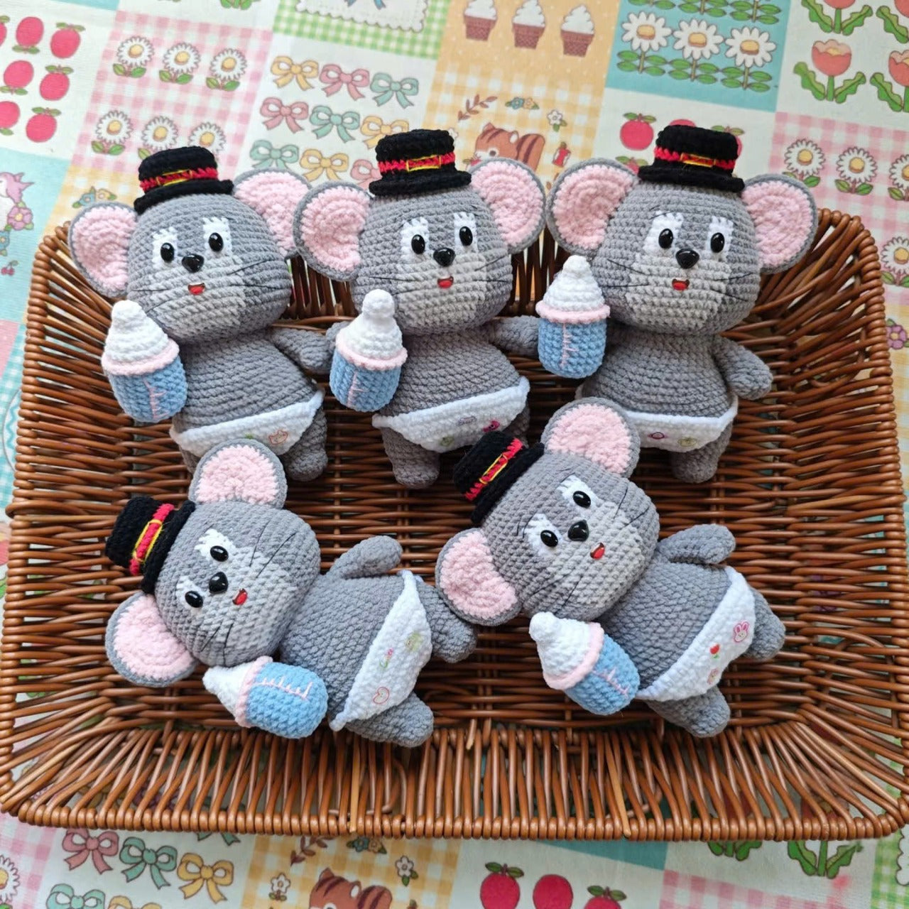 Bundle - 6 Tom Cat & Friends Crochet Pattern Bundle PDF | 6 Cute Amigurumi Animal Patterns |