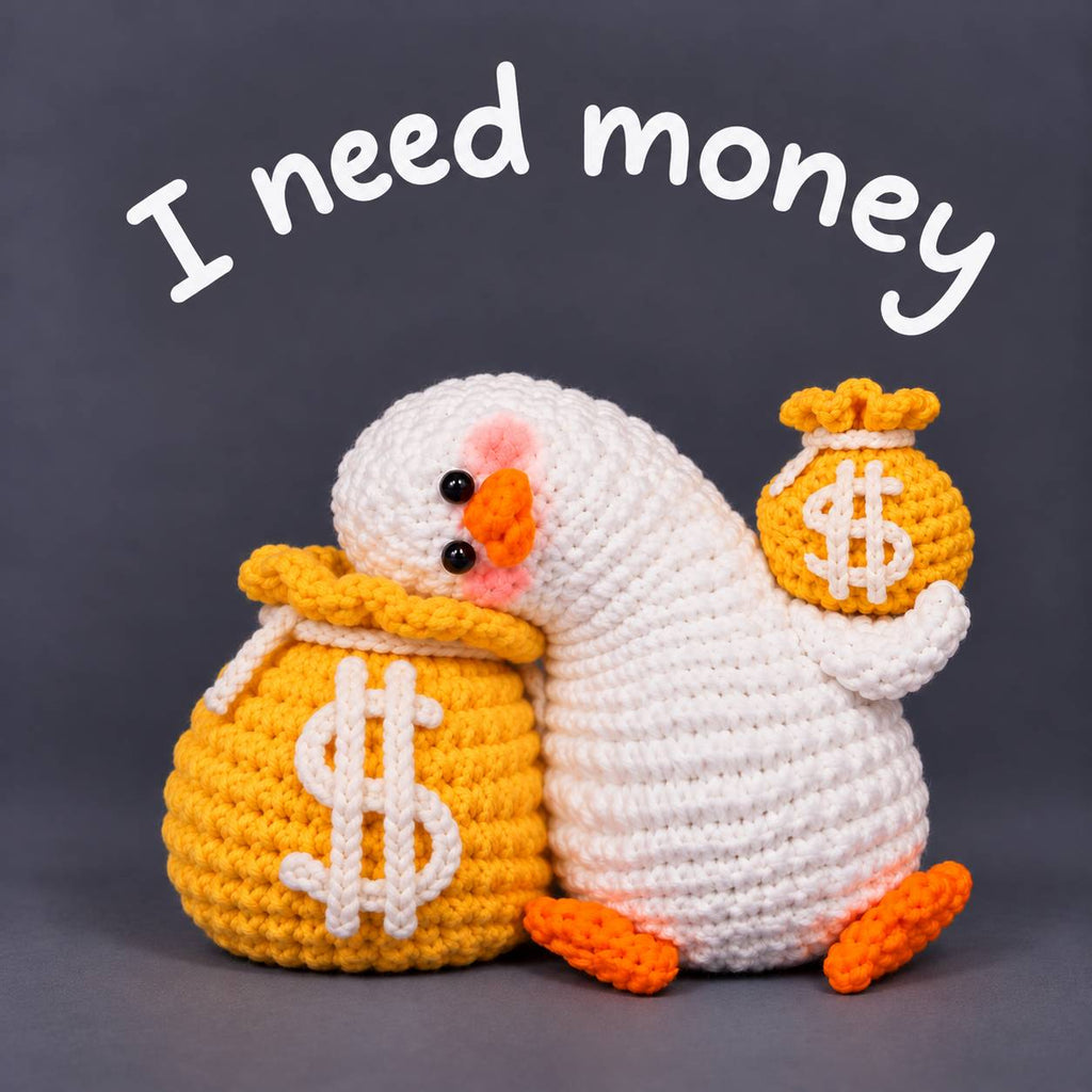 Bundel 4 - Duck Crochet Pattern PDF – "I need" Unique Funny Amigurumi Ducks