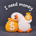 Bundel 4 - Duck Crochet Pattern PDF – "I need" Unique Funny Amigurumi Ducks