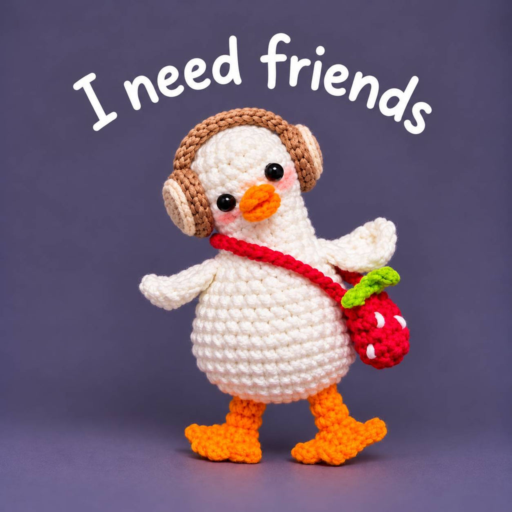 Bundel 4 - Duck Crochet Pattern PDF – "I need" Unique Funny Amigurumi Ducks
