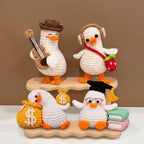 Bundel 4 - Duck Crochet Pattern PDF – "I need" Unique Funny Amigurumi Ducks
