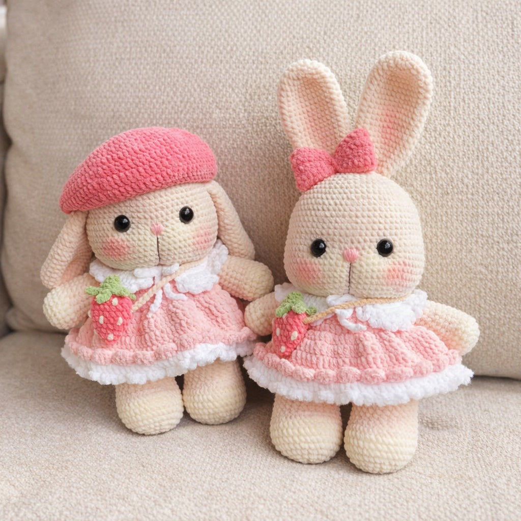 Bundle - 5 in 1 Babydoll Bunny in Skirt Crochet Pattern | PDF Tutorial