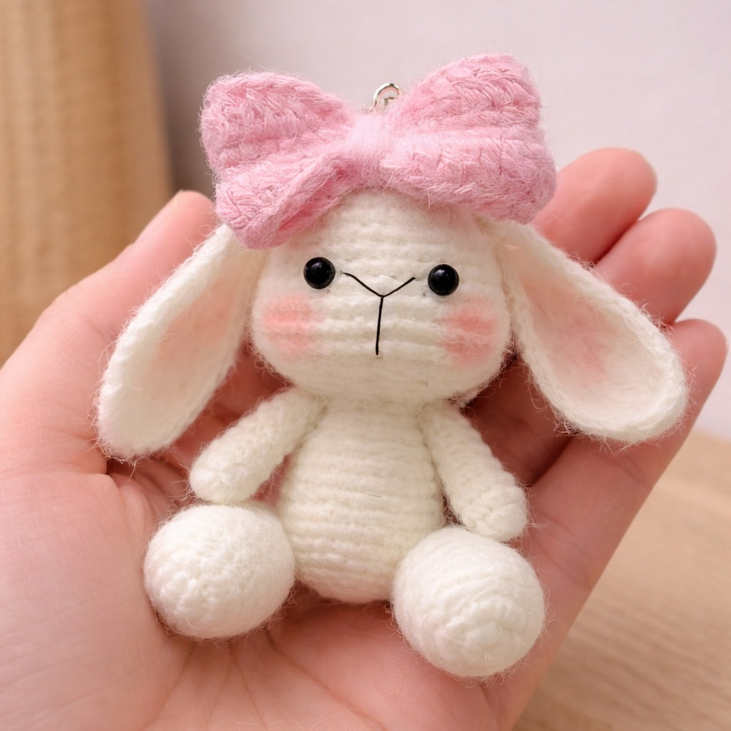 Little Rabbit With a Bow Crochet Pattern | PDF + Video Tutorial