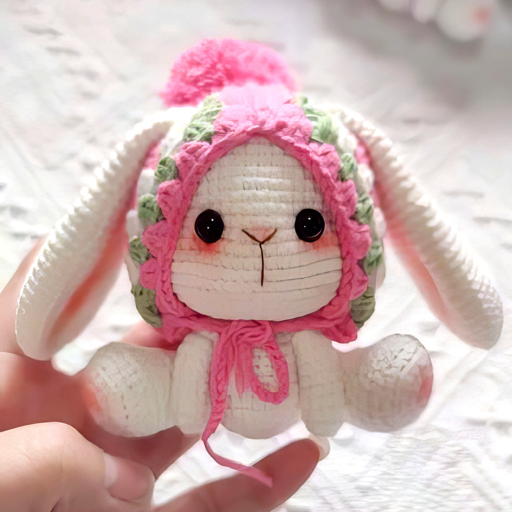 Long Eared Bunny Crochet Pattern PDF for Beginners