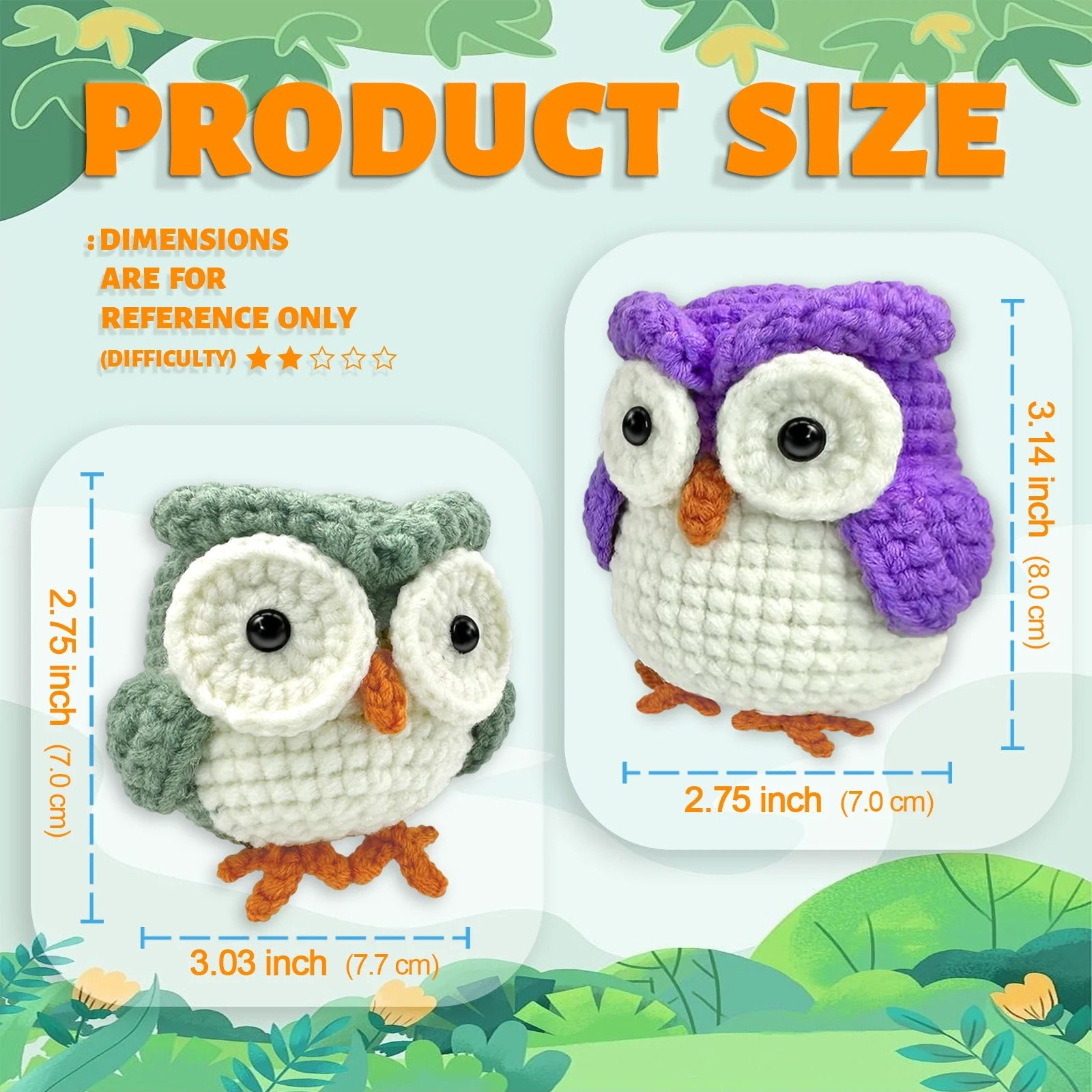 DIY Crochet Owl Kit for Beginners | Cute Amigurumi Owl Starter Kit with Video Tutorial