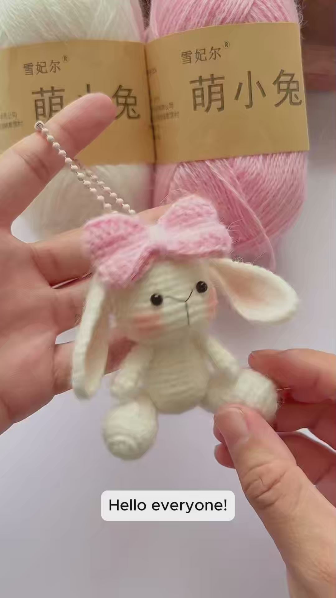 Little Rabbit With a Bow Crochet Pattern | PDF + Video Tutorial