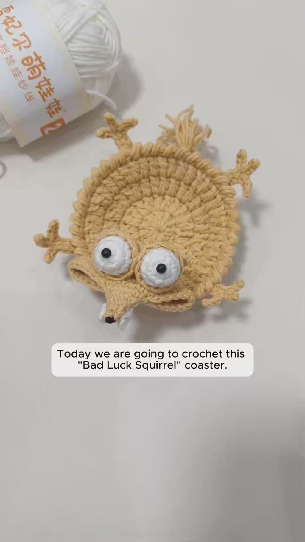 Bundle - Bad Luck Squirrel & Green Frog Coaster Crochet Pattern | PDF Tutorial