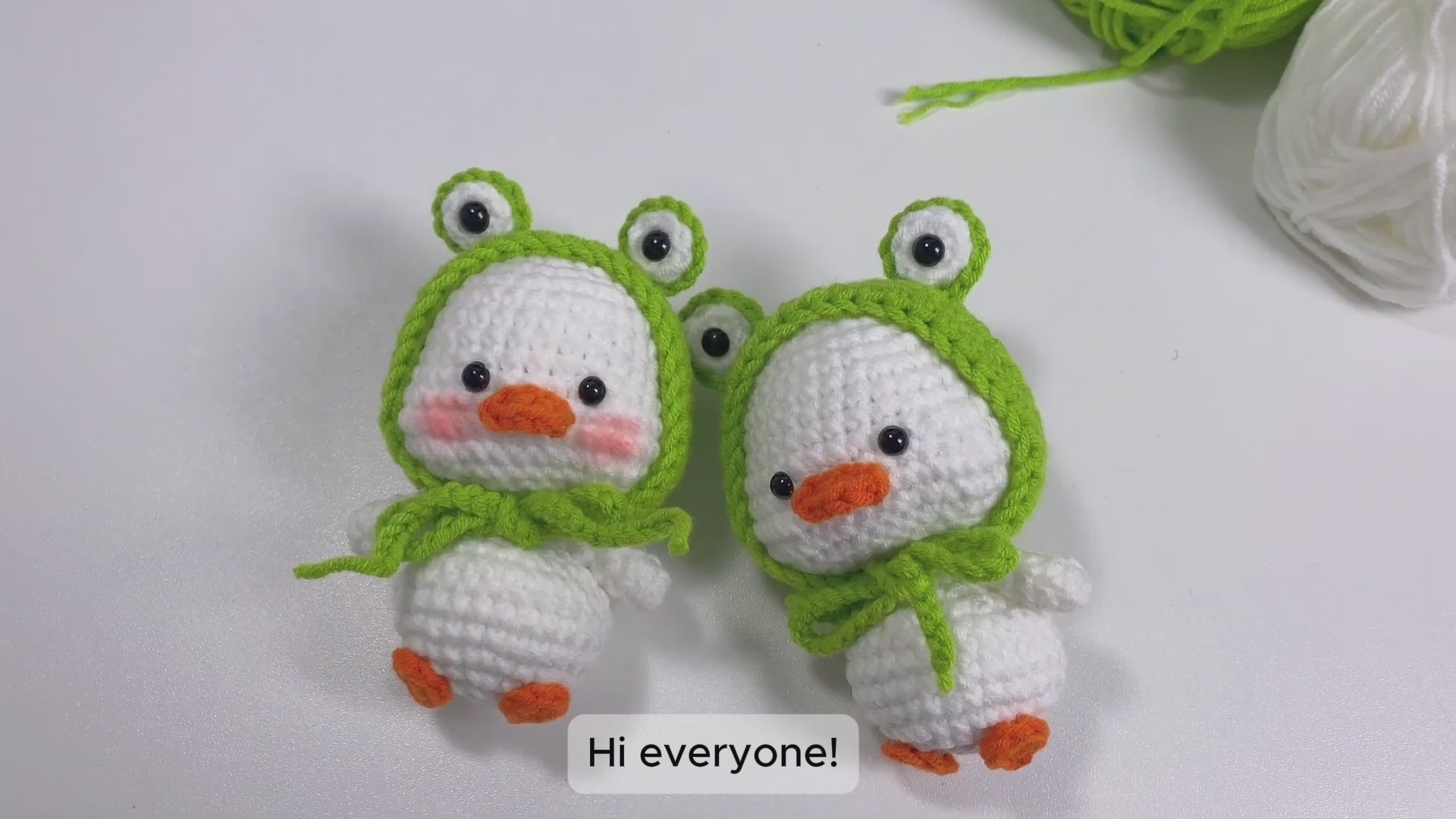 The Duck With Froggy Hat Crochet Pattern | PDF + Video Tutorial