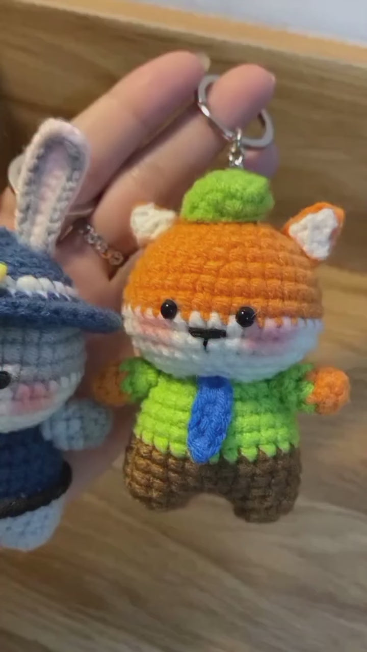 Bundle - 2 in 1 Police Bunny Judy & Fox Nick Crochet Pattern (Zootopia Inspired) | PDF Tutorial