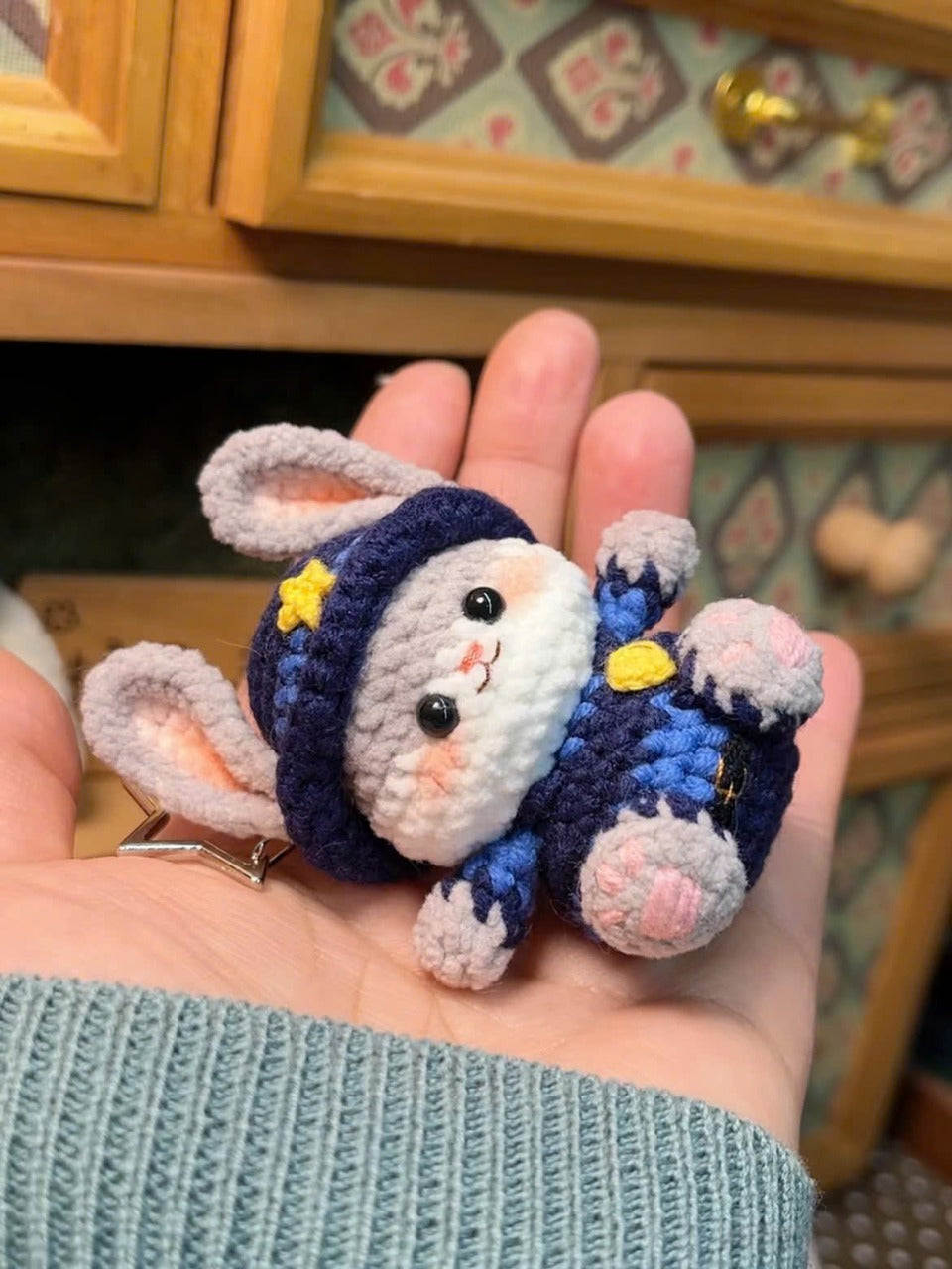 Cute Bunny Judy Crochet Pattern (keychain) for Beginner - PDF Download