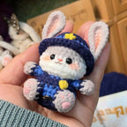 Cute Bunny Judy Crochet Pattern (keychain) for Beginner - PDF Download