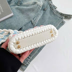 Handmade Crochet Flower Mini Bag – Chunky Yarn Boho Purse