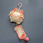 The Cherry Blossom Cat Wind Chime Crochet Pattern for Beginner