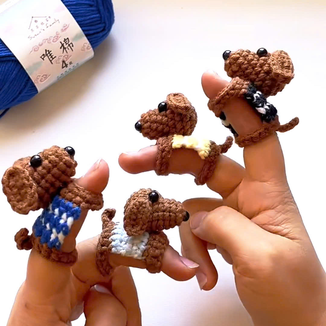 Dachshund Finger Protector Crochet Pattern | PDF + Video Tutorial