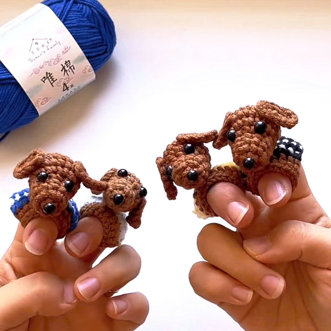 Dachshund Finger Protector Crochet Pattern | PDF + Video Tutorial
