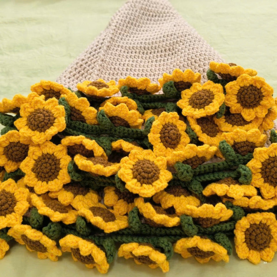 Sunflower Blanket Crochet Pattern | PDF + Video Tutorial