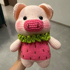 Strawberry & Pineapple Pig Crochet Pattern | PDF Tutorial