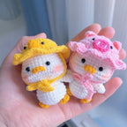 Bundle -  Duck with Animal Hats Crochet Pattern | PDF + Video Tutorial