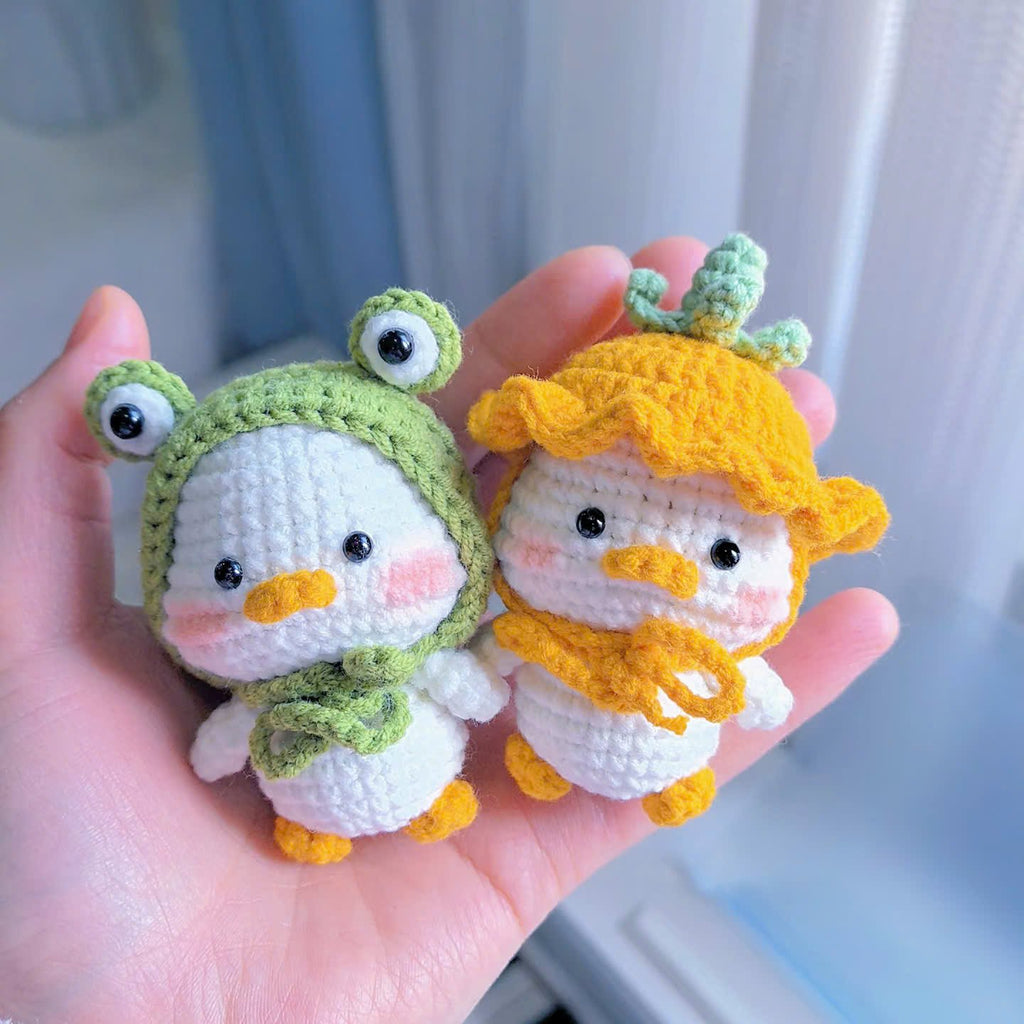 Bundle -  Duck with Animal Hats Crochet Pattern | PDF + Video Tutorial