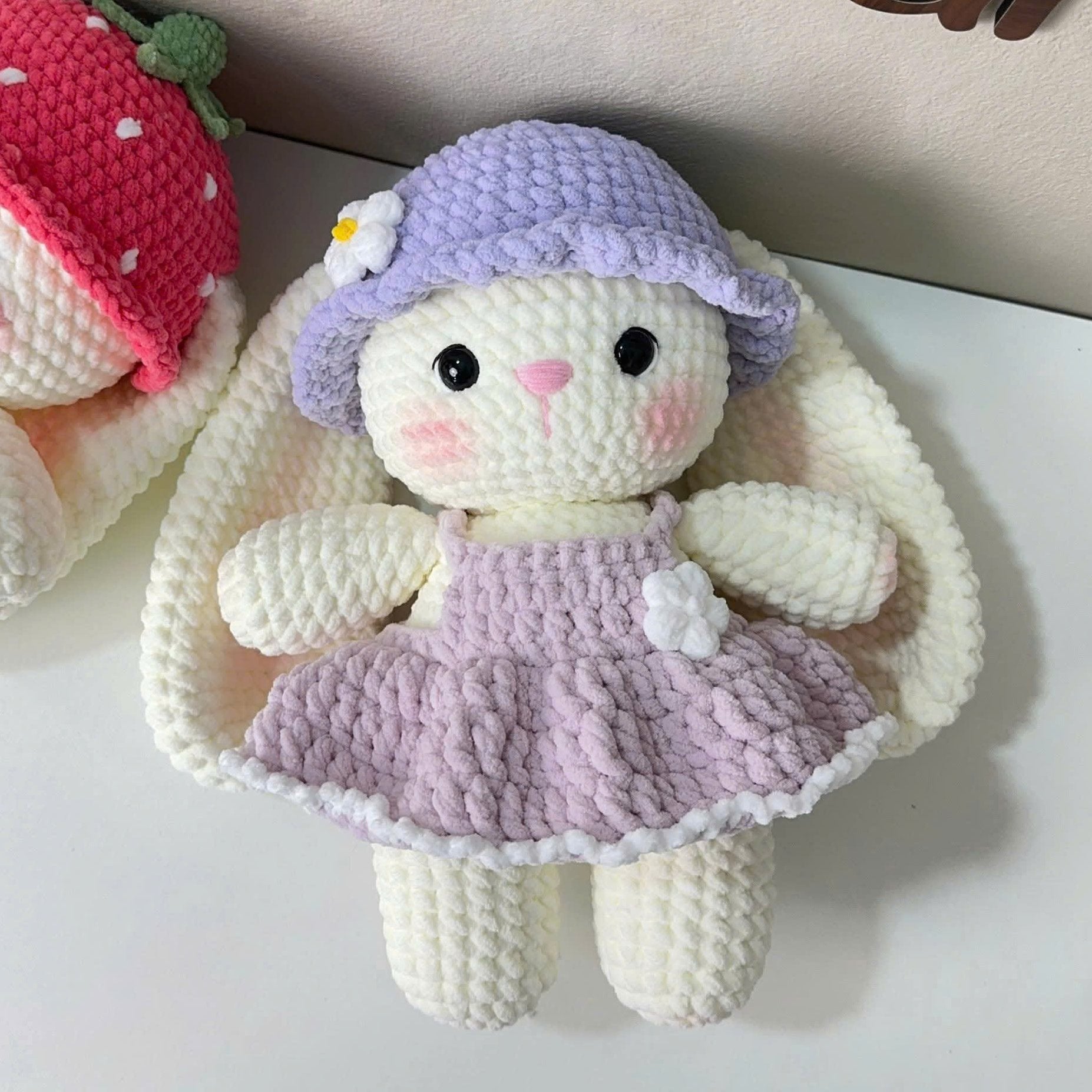 Easy & Cozy Bunny Crochet Pattern in Dress for Beginners